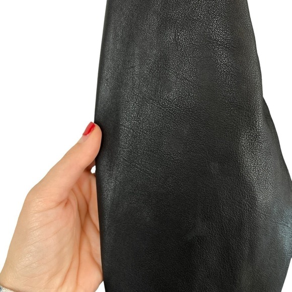 All Saints Toku Wool Blend Leather Bomber Jacket Black Size L - Picture 5 of 10